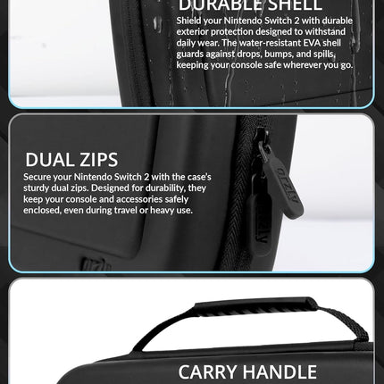 Switch 2 Accessories Bundle with Carry Case and Screen Protector