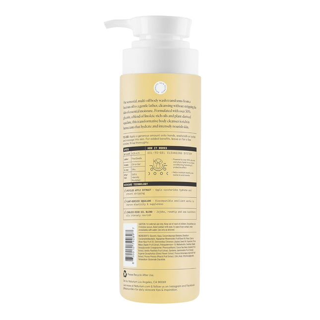 The Glow Getter Multi-Oil Hydrating Body Wash, Gentle Cleanser, 16.9 oz