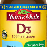 Vitamin D3 2000 IU — 250 Softgels — Health & Wellness