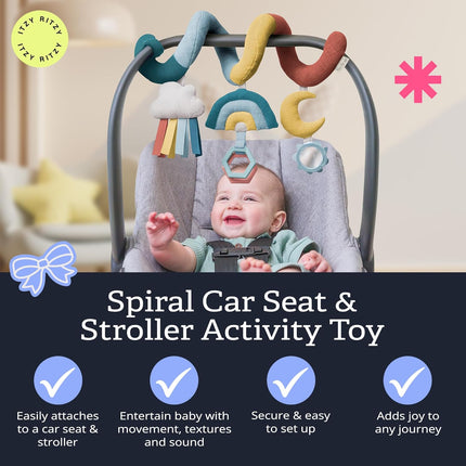 Rainbow Spiral Car Seat & Stroller Activity Toy