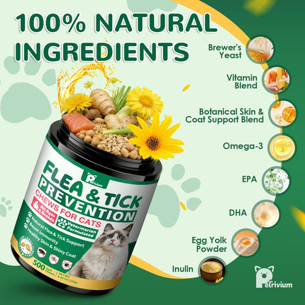 PawHaven RefugioPata Flea and Tick Prevention for Cats, 500 Cat Flea Treatment — Pet Supplies