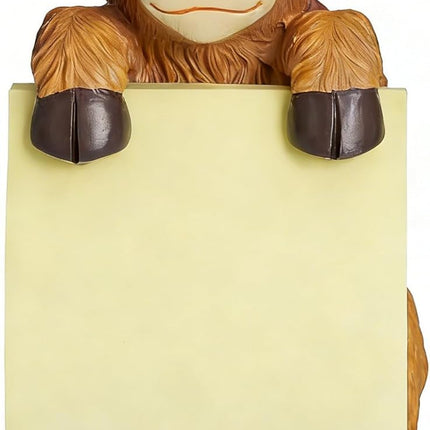 Brown Highland Cow Pop-Up Sticky Note Dispenser with 100 Sheets