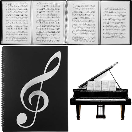 SourceToHome FuenteACasa 4 Page Expand Sheet Music Folder, 60 Pockets Music Binder — Home & Lifestyle