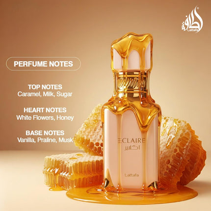 Eclaire Vanilla Caramel Sweet Floral Eau de Parfum for Women, 3.40 oz / 100 ml