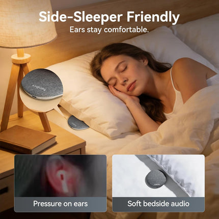 Bluetooth Under-Pillow Sleep Speaker with White Noise, Grey