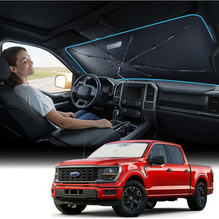Vinyl Coating Heat Shield Windshield Sun Shade Umbrella