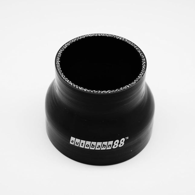 Automotive Silicone Reducer Hose Coupler, 1.75 in to 2.25 in ID, Black