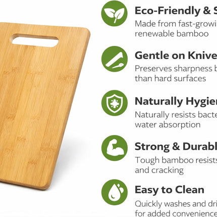 U.S.A.-Made Bamboo Cutting Board, Medium