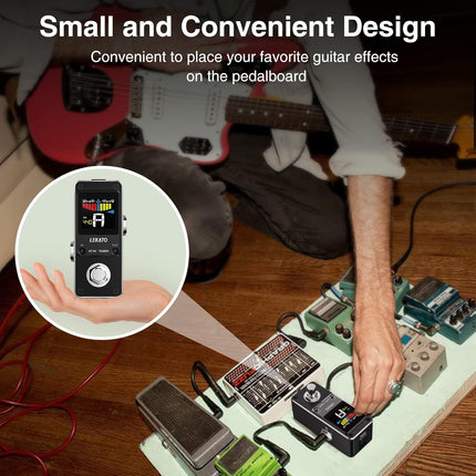 Guitar Tuner Pedal with True Bypass for Electric Guitar and Bass