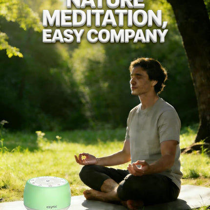 Rechargeable Tibetan Singing Bowl White Noise Machine with Night Light