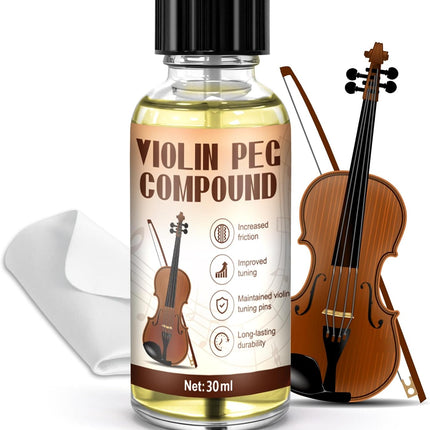 SourceToHome FuenteACasa Violin Peg Compound 30ml, Peg Slip Stopper Lubricant for Violin Viola — Home & Lifestyle