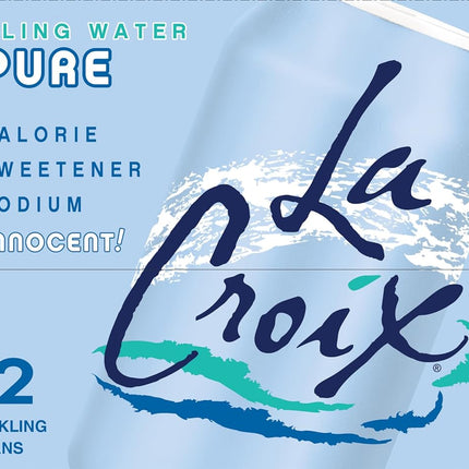 Pure Sparkling Water, 12 Fl Oz Cans, Pack of 12