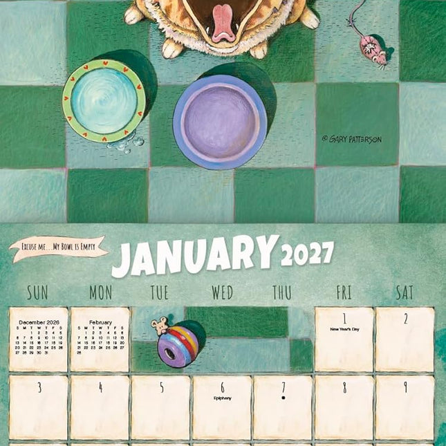 2027 Gary Patterson - Cats Wall Calendar