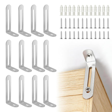 12 Pack Baby Proofing Anti Tip Furniture Anchors Kit