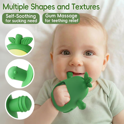 Baby Avocado Teething Mitten & Rattle Toy