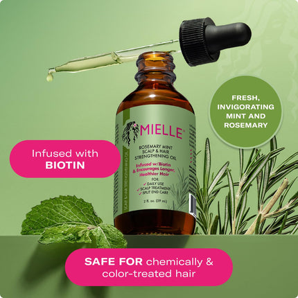 Rosemary & Mint Strengthening Hair Oil with Biotin, 2 oz