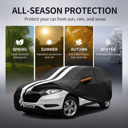 DriveForge ForjaRuta Multi-Layer Car Cover Custom Fit for Honda HR-V (2016-2026) — Auto & Moto