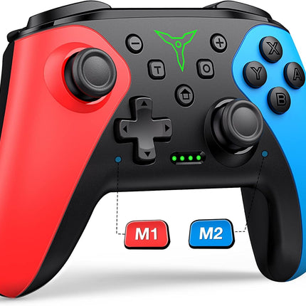 Wireless Switch Controller with Programmable Back Buttons