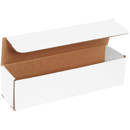 13 1/2 x 3 1/2 x 3 1/2 White Corrugated Mailers, Pack of 50
