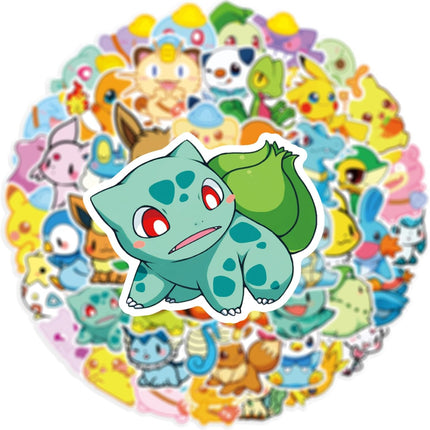 50-Piece Cartoon Game Monster Waterproof Vinyl Sticker Pack
