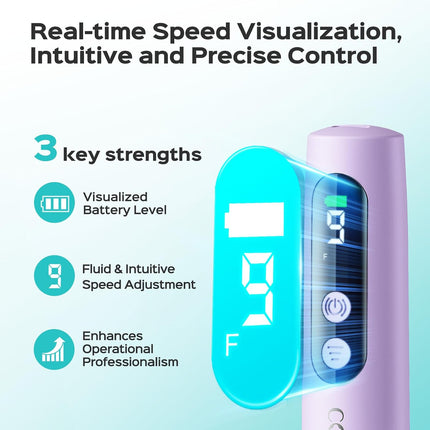 C52 Electric Cordless Nail Drill, Purple