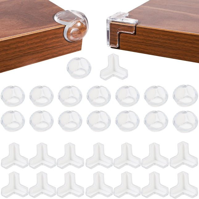 LittleNest NidoPequeño 30 Pack Corner Protector for Baby, Clear Corner Protectors — Baby & Toddler