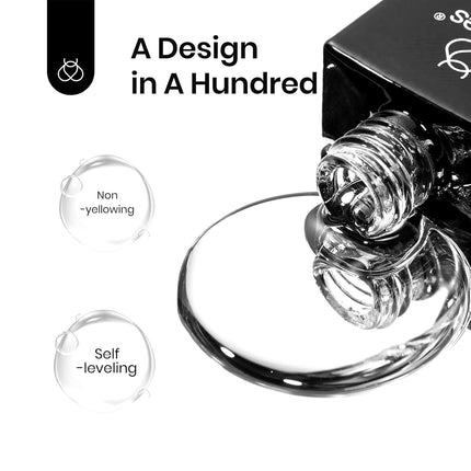 Clear Blooming Gel Polish 10ML for Marble, Floral & Watercolor Nail Art