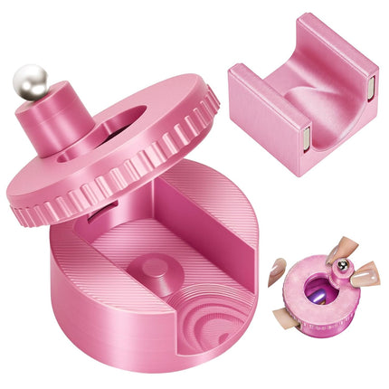 2-Piece Pink Automatic Cat Eye Nail Magnet Tool Set
