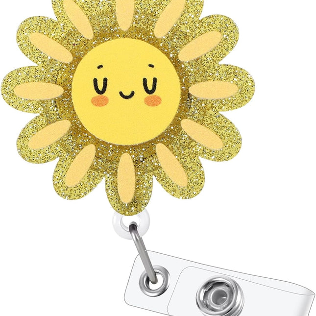 Funny Sunshine Nurse Badge Reel with Alligator Clip