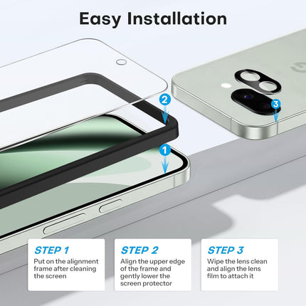 3 Pack Tempered Glass Screen Protector Kit for 6.3-Inch 10a Phone
