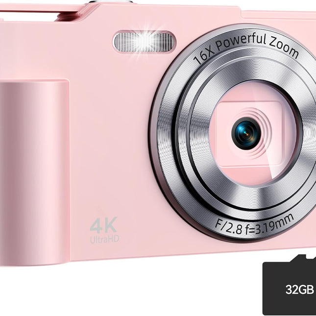 NexWave OndaNex Digital Camera, FHD 4K Digital Point and Shoot Camera with 16X Zoom Anti Shake — Smart Tech