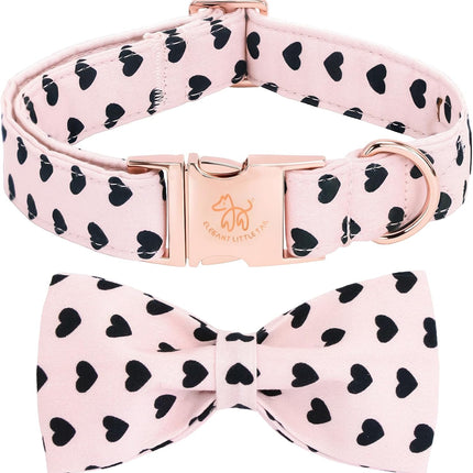Cute Floral Cotton Dog Collar with Flower