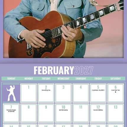 2027 Elvis Presley Wall Calendar