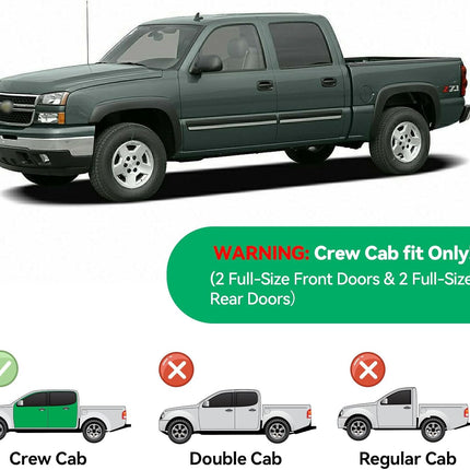 In-Channel Smoke Rain Guards for Select Crew Cab Trucks