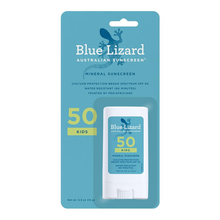 GlowEssence EsenciaLuz Blue Lizard Kids Mineral SPF 50 Sunscreen Stick, Zinc Oxide — Beauty & Self-Care