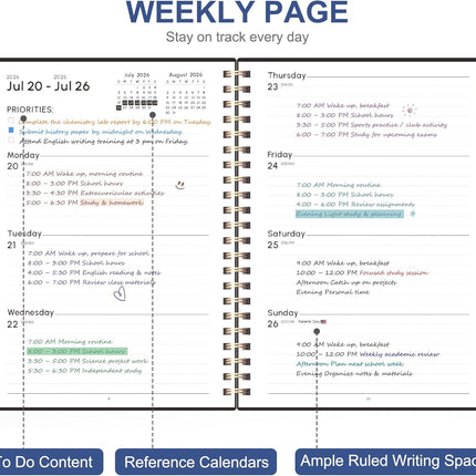 2026-2027 Academic Weekly and Monthly Planner