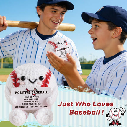 Positive Baseball Crochet Collectible Doll Gift