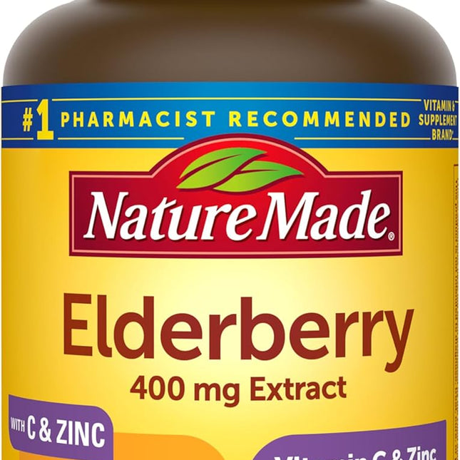 Nature Made Elderberry with Vitamin C and Zinc — 60 Capsules - view 1