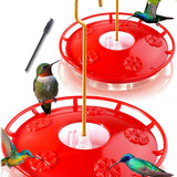 2-Pack 16 oz Leak-Proof Dish-Style Hummingbird Feeders