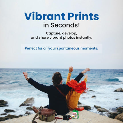 Mini Instant Film 60-Shot Bundle with Cleaning Cloth and AA Batteries