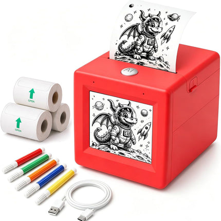 PlaySphere EsferaJuego AI Voice-Powered Sticker Maker for Kids, Portable Thermal Printer with 6 Art — Toys & Games