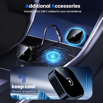 NexWave OndaNex 2026 Upgraded Wireless CarPlay Adapter - Fast Auto-Connect — Smart Tech