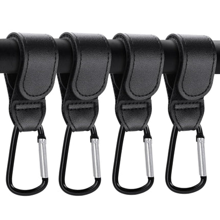 4 Pack Premium Non-Slip Adjustable Stroller Hooks