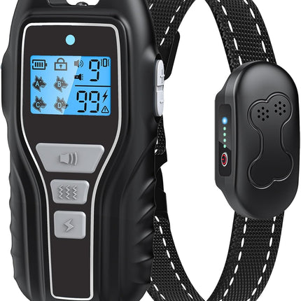 Dog Training Collar with Remote, IPX7 Waterproof E Collar, Brown