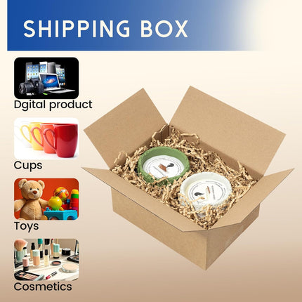 8 x 6 x 4 in Small Brown Corrugated Shipping Boxes, 50 Pack