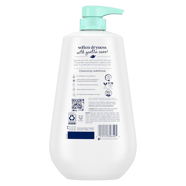 Sensitive Skin Moisturizing Body Wash with Pump, 30.6 oz