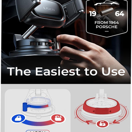 Suction Car Phone Mount for Dashboard