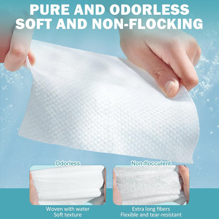100 Count Disposable Face Towels for Cleansing and Skincare