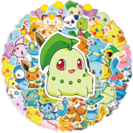50-Piece Cartoon Game Monster Waterproof Vinyl Sticker Pack