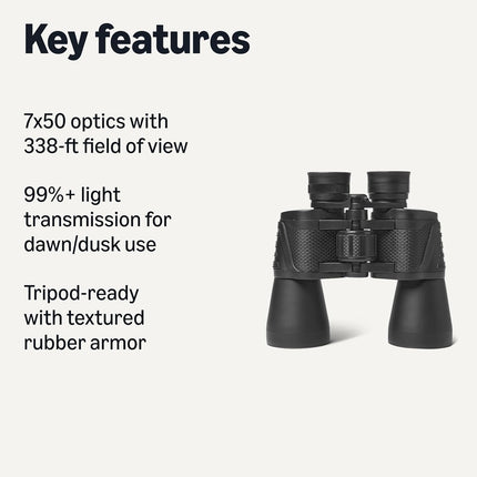 7x50 High Power Binoculars with Wide Field of View
